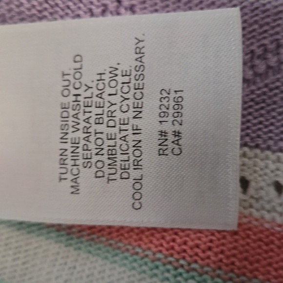 Alfred Dunner Women's size 2X Pastel Striped Top - Picture 8 of 9